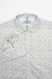 James Harper JHS594 Canada Distressed Long Sleeve Shirt - Stone