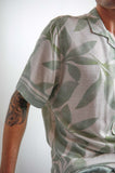 JAMES HARPER JHS613 Banana Leaf Border Cuban Collar Shirt - Sage