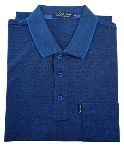 LABEL ONE S23-LOP Polo - Sapphire