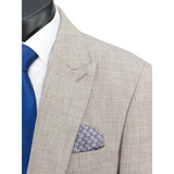 SCUZZATTI 2836 STALLONE STRETCH PEAK LAPEL 2 PIECE SUIT - Sand
