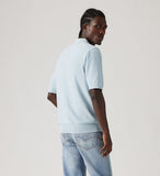 LEVI'S® A7294-0013 Sweater Knit Polo - Linen Seed Stitch Niagara Mist