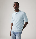 LEVI'S® A7294-0013 Sweater Knit Polo - Linen Seed Stitch Niagara Mist