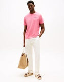 TOMMY HILFIGER MW0MW39355 Logo Crew Neck Tee - Vintage Rosey