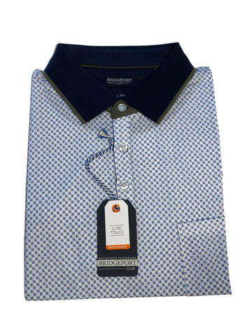 Bridgeport B2435 Double Mercerized Polo - Marine