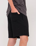 RUSTY Grilled Relaxed Chino Short - Black