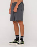 RUSTY Grilled Relaxed Chino Short - Pavement