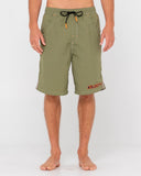 RUSTY Flip Daddy 22" Elastic Waist Boardshort - Savanna