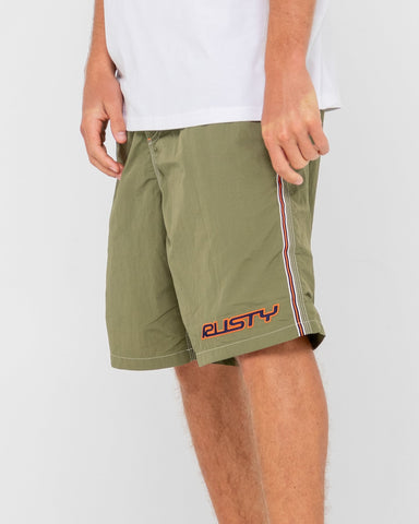 RUSTY Flip Daddy 22" Elastic Waist Boardshort - Savanna