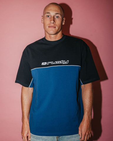 RUSTY Infinity Graphic Tee - China Blue