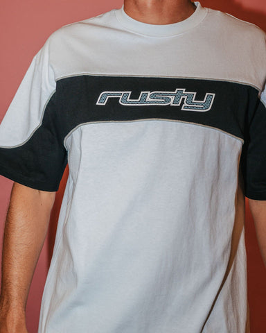 RUSTY Kinetic Short Sleeve Heavy Tee - White