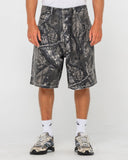 RUSTY Flip Rambo 24" Jort -  Grey Camo