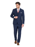 FERRARI FORMALWEAR NATHAN BLUE LOUNGE HIRE SUIT