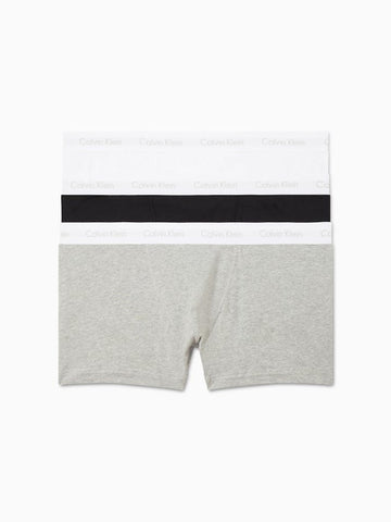 CALVIN KLEIN NB2665 Plus Size 3 Pack Trunks - Black/White/Grey