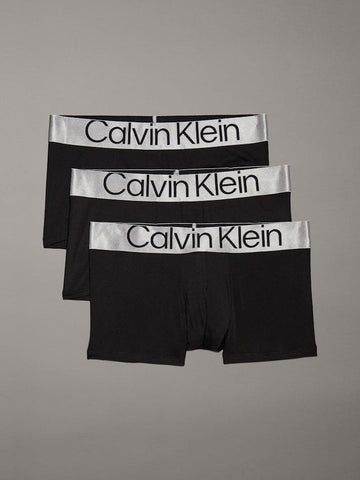 CALVIN KLEIN Steel Micro NB3074 3Pack Low Rise Trunks - Black