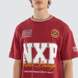 NENA AND PASADENA Spirits Loopback Raptor Tee - Burgundy