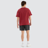 NENA AND PASADENA Spirits Loopback Raptor Tee - Burgundy