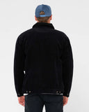 RUSTY Coup Cord Zip Up Jacket - Black