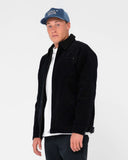 RUSTY Coup Cord Zip Up Jacket - Black