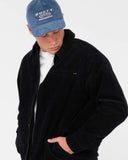 RUSTY Coup Cord Zip Up Jacket - Black
