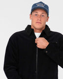 RUSTY Coup Cord Zip Up Jacket - Black