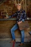 INDEPAL The Soldier 15" Leather Messenger Bag