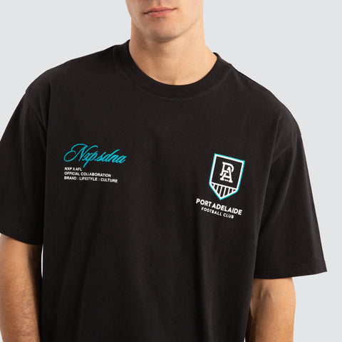 NXP x AFL Port Adelaide Power Season Tee - Jet Black