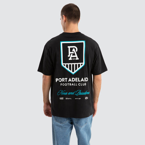 NXP x AFL Port Adelaide Power Season Tee - Jet Black