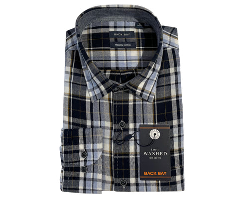 Back Bay G760216 LS Shirt - Navy