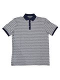 Back Bay G280111 Pima Cotton Jacquard Polo - Navy