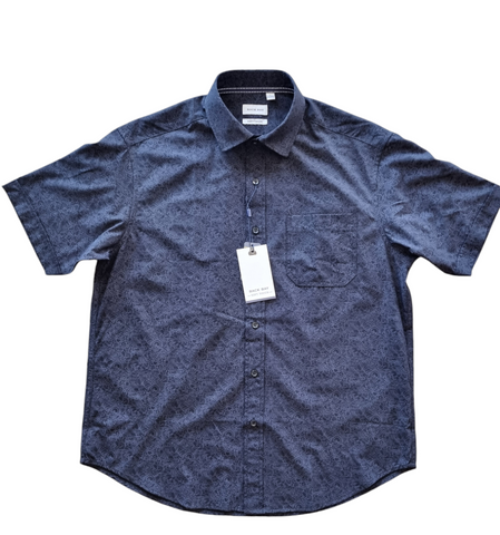 Back Bay G280209 Bamboo Soft Touch S/S Print Shirt - Black