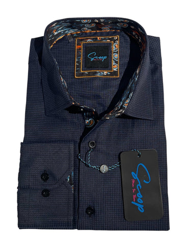 SCOOP Zain 01510 L/S Shirt - Midnight