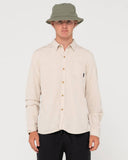 Rusty Overtone L/S Linen Shirt - Ecru