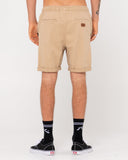 RUSTY Hooked On Elastic Waist Short - Khaki