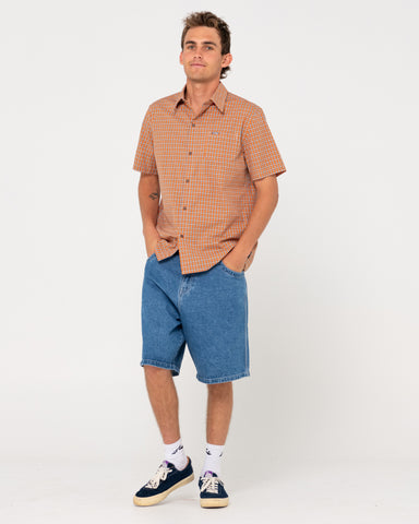 RUSTY Datsun Check S/S Shirt