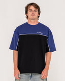 RUSTY Oblivion Oversized Graphic Tee - Black