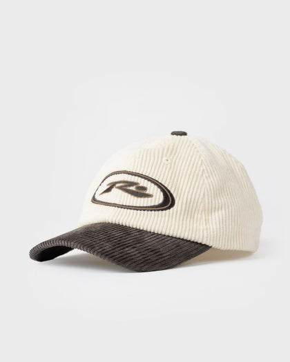 RUSTY Orbit Cord Six Panel Cap - Carbon