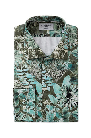 CAMBRIDGE HADFIELD FCV390 L/S SHIRT - Green