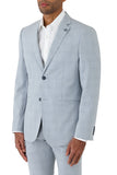 UBERSTONE JAYSON FU530 Plaid Jacket - Sky