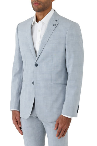 UBERSTONE JAYSON FU530 Plaid Jacket - Sky