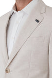 UBERSTONE EDISON LINEN JACKET FUQ540 - Sand