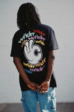 WNDRR RIBBON BOX FIT TEE - BLACK