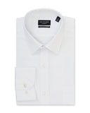 Van Heusen VCSP011I_R Textured WASH-N-WEAR SHIRT - Classic Fit White