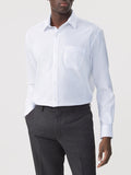 VAN HEUSEN VFLM81U_R Dobby Textured L/S Business Shirt - White