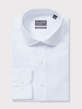 VAN HEUSEN VSS643Q_B Marle Twill Shirt - White
