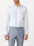 VAN HEUSEN VSS643Q_B Marle Twill Shirt - White
