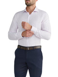 VAN HEUSEN VSSKX134M_R Two Colour Dobby Business Shirt - Purple