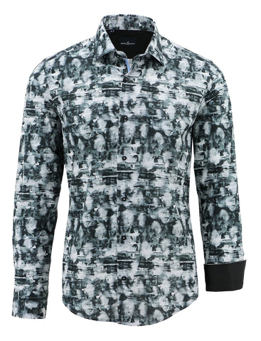 DANIEL HECHTER W23DCT1-02 Vogue Abstract Printed Shirt