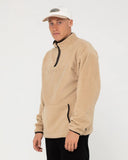 RUSTY Polarized 1/4 Zip Polar Fleece - Light Fennel