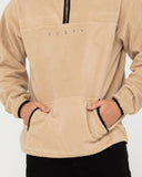 RUSTY Polarized 1/4 Zip Polar Fleece - Light Fennel