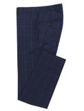 CHRISTIAN BROOKES W23CB760-11 Double Breasted Navy Plaid Suit